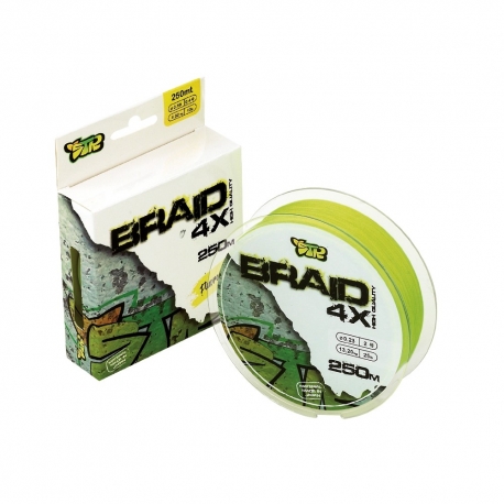 STR 4X Braid 0.16MM trecciato da 250M Giallo fluo