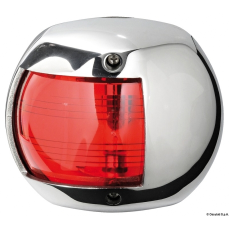 Classic 12 stainless steel red light