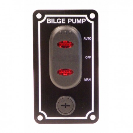 Panel for electric bilge pumps