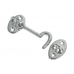 Krok i förkromad mässing för dörrstopp