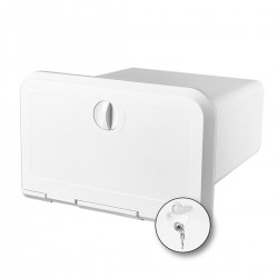 Afsluitbare VHF-, CB- en radiobehuizing met deur