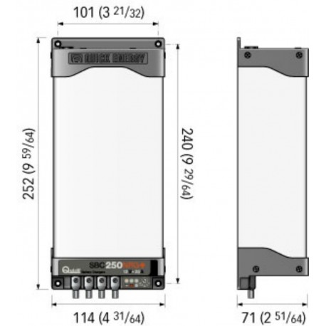Snelle SBC NRG + 250 FR batterijlader
