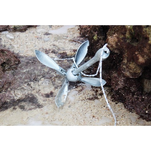 Hopfällbart paraplyankare i galvaniserat stål