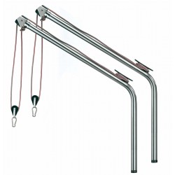 Stainless steel davits - tube Ø mm. 40