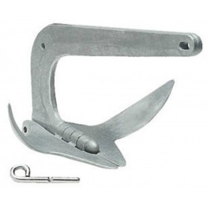Trefoil folding galvanized steel anchor