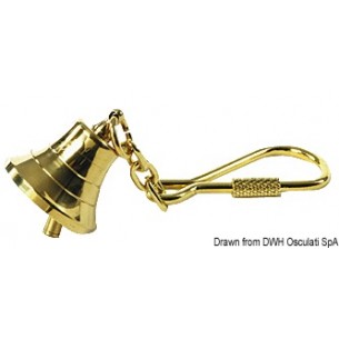 Klokkeformet messingnøkkelring