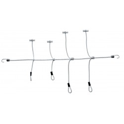 Nylon footlocker and stainless steel hooks