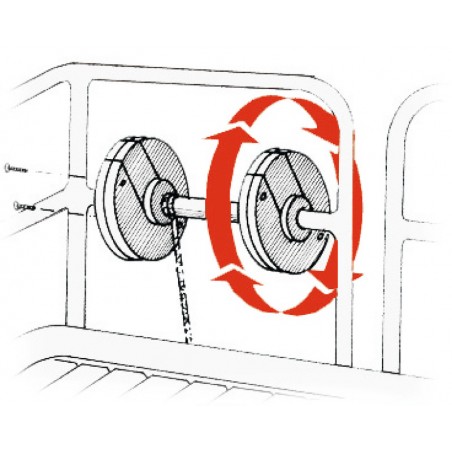 Reinforced plastic rope winding drum