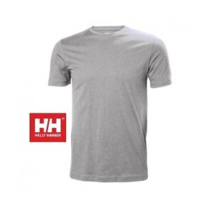 Harmaa puuvillainen Crew-T-paita - Helly Hansen