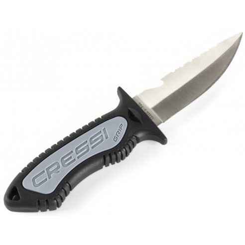 Grip diving knife 8 cm blade. - Cressi