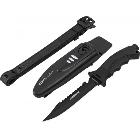 Coltello da sub Borg Black Blade lama da 14.5 mm. - Cressi