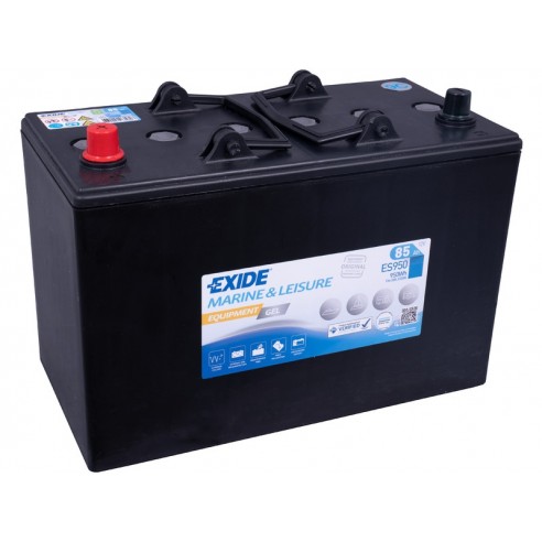 Exide Equipment GEL 12 V 85 Ah Starter and Service Battery ES950