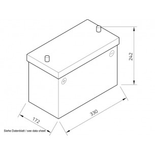 Exide Dual AGM 12 V 100 Ah Starter and Service Battery EP900 2