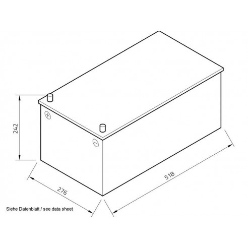 Exide Equipment GEL 12 V 210 Ah Battery for Starter and Service ES2400