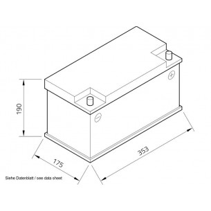 Exide Equipment GEL 12 V 80 Ah batteri för start och service ES900 2