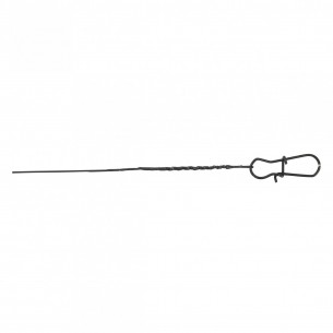 VMC Cavetto Blackflex C708 in acciaio 40 cm. con girella e moschettone 26 LBs