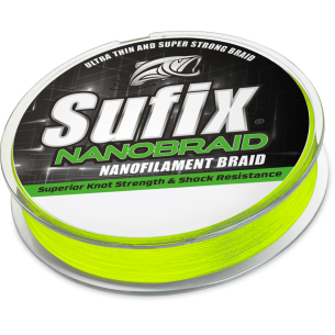 Sufix Nanobraid 0.04 MM. trecciato da 100M chartreuse 2