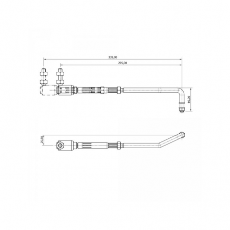 Justerbar kontrollstang for alle motorer