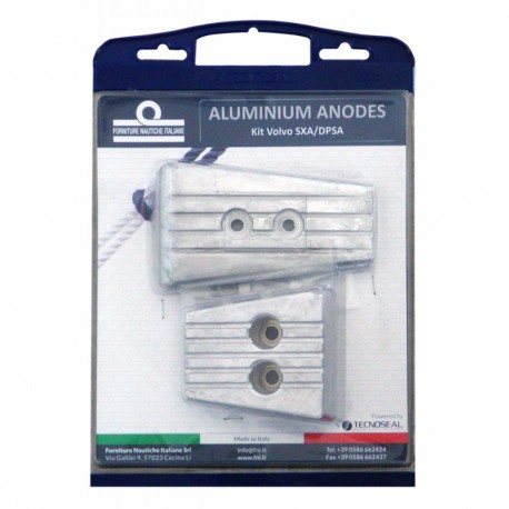 Kit of aluminium anodes for Volvo Penta SX-A/DPS engines