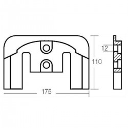 Kit of aluminium anodes for Mercruiser Bravo III engines 2