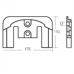 Aluminiumsanodesett for Mercruiser Bravo II-motorer fra 1998 til i dag 2