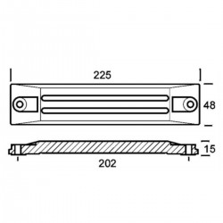 Aluminiumsanodesett for Honda BF 75-90-115-150-130 motorer 2