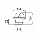 Horizontal recessed compass - Urania BU10