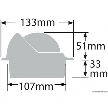 Wheelmark 3'' innfelt kompass
