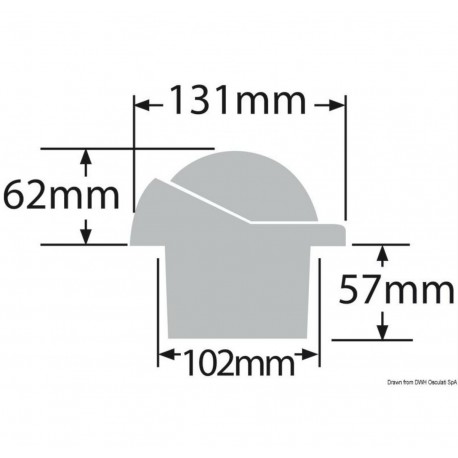 Kompas met compensatoren en licht - Stuurman 3'' 3/4