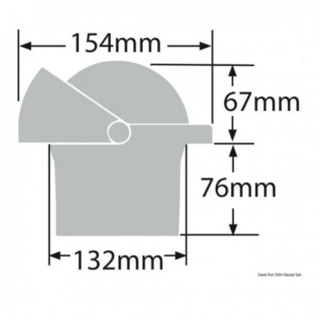 Compass with front and top reading - Navigator 4'' 1/2