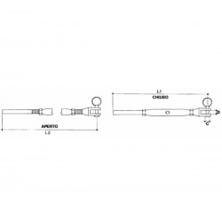 Stainless steel fixed fork turnbuckle 2