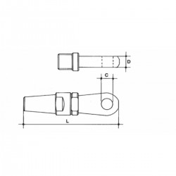 AISI 316 stainless steel quick eye terminal 2