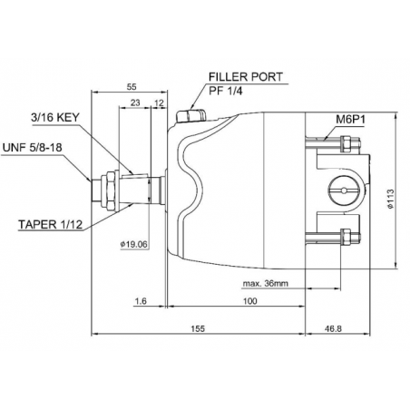 18cc hydraulpump (för motorer upp till 150 hk)