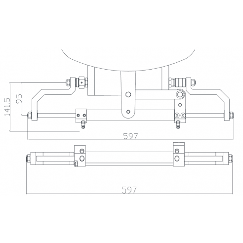 Hydraulic steering kit for outboard motors up to 100HP - Seafirst