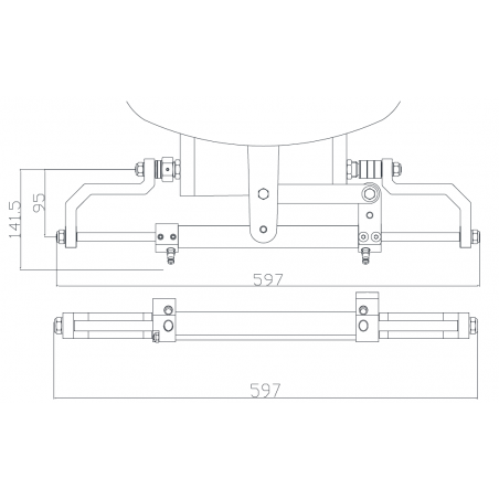 Seafirst hydrauliskt styrkit för utombordsmotorer upp till 100 hk