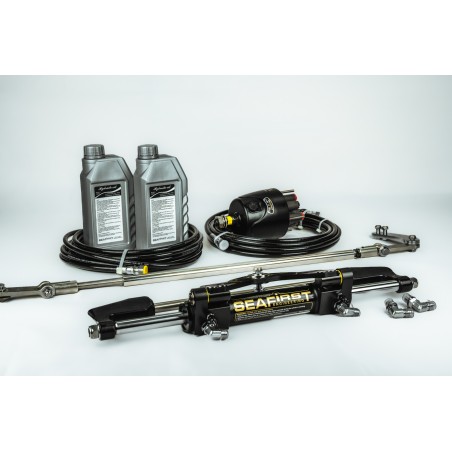 Seafirst hydraulisk styresett for doble utenbordsmotorer opptil 350 hk med styrestag