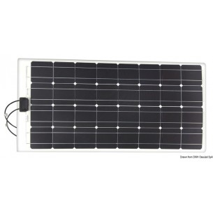 100 Wp Flexible Solar Panel, 1231 x 536 mm. - Enecom