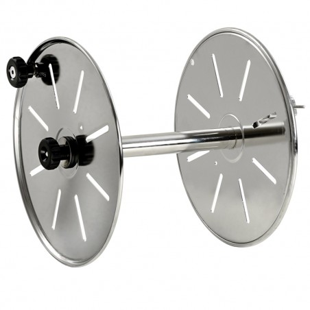 Rustfritt ståltrådrulle - med justerbar clutch