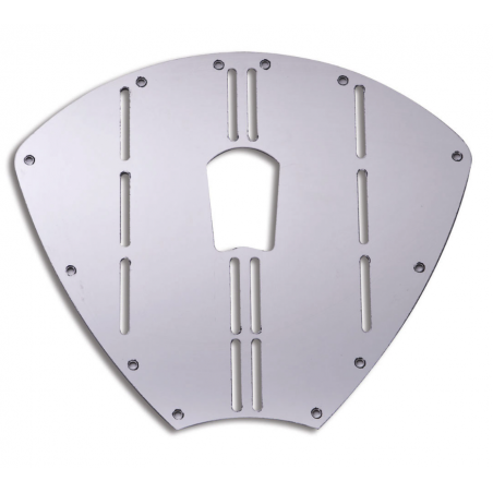 Manuaalisesti muovattava ruostumattomasta teräksestä valmistettu keulasuoja, 320x277 mm. - Trem