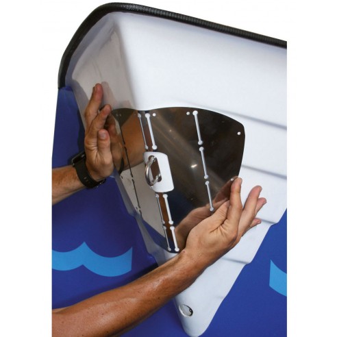 Manuelt formbar baugbeskyttelse i rustfritt stål, 320x277 mm. - Trem