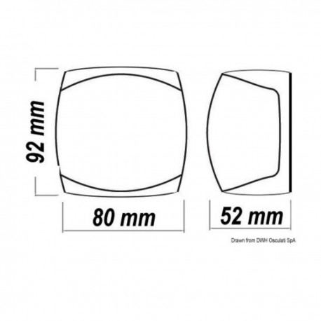 LED navigation lights with mirror-polished stainless steel body - Sphera II