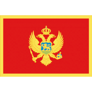 Montenegros tygflagga - Adria Bandiere