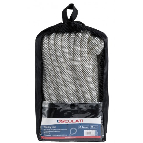 White polyester mooring rope Ø 12 mm. 7 m. - Osculati