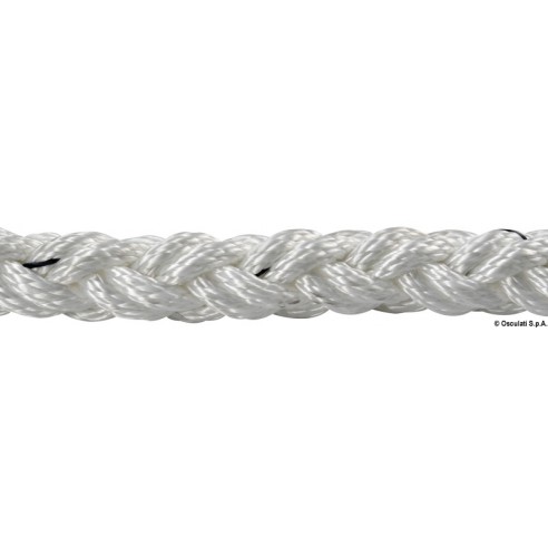 Squareline white polyester mooring rope Ø 14 mm. 200 mt. - Osculati