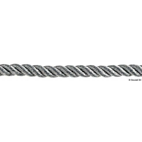 Gray polyester mooring rope Ø 10 mm. 200 mt. - Osculati