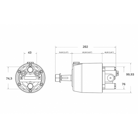 GF150BRT Hydraulisk styrsats - Mavi Mare