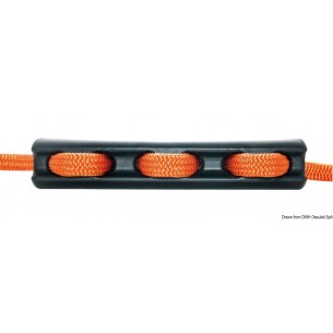 Klassieke rubberen schokdemper van 260 mm voor lijnen met een diameter van 14-18 mm - Unimer