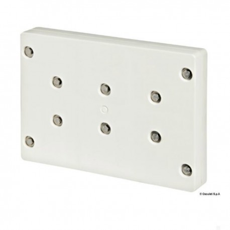 Engine support with plastic tablet