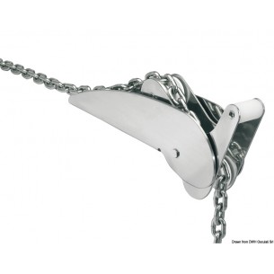 Stainless steel Classic fixed flap nose for 15 kg anchors. - Osculati