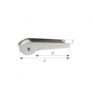 Musone fisso in acciaio inox per ancore 12 kg. 2